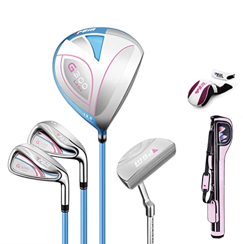 Forniamo 4 mazze da golf con albero in carbonio (tra cui: 1 x legno + 2 x ferro + 1 x putter), una custodia portatile, 2 copritesta. [Materiale della testa:] Driver (lega di titanio) + 7,S Iron (acciaio inossidabile) + Putter (acciaio inossidabile)
