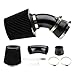 Torchbeam Cold Air Intake Filters System Kits Fit for 325i/330Ci/325Ci/330i/325xi/330xi 2001-2005, 323i/328i 1998-2000, 323Ci 2000, 323is/328is 1998-1999, Aluminum Filter System Replacement Black