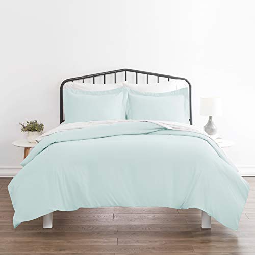 Linen Market Premium Bettwäsche-Set, ultraweich, 3-teilig, Queen-Size-Bett, Minzgrün Cover