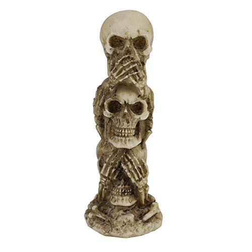 Halloween Skeleton Head Horror Lizard Statue Head Skulls Figurine Resin Skull Head Realistic Skeleton Skull Statue Figurine Outdoor Graveyard Decor Halloween Skull Statue Gothic Car Home Decoration #TOP11