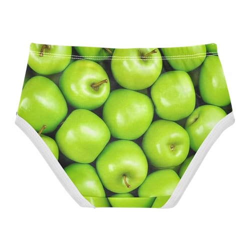 Cotton Girls Underwear Toddlers Fresh Green Apples Panties Little Girl Fun Briefs Undies Kids 2t2