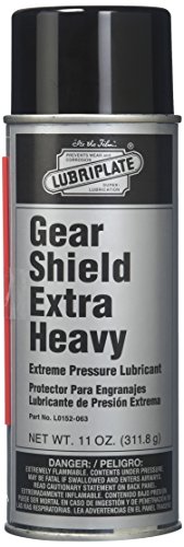 Lubriplate L0152-063 Gear Shield Series Black ISO-9001 Registered Quality System, ISO-21469 Compliant 40+ cSt Multi-Purpose Open Gear Grease, 11 oz (Pack of 12)