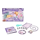 Sticki Rolls x Aphmau Toy Pendant & Bracelet Set – 120 Holographic Stickers, Wearable Toy Jewelry, and Collector’s Page – Limited Edition for Kids Ages 5 and Up - Rainbow Swirl Cat
