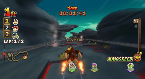 Donkey Kong Jet Race Wii - vue 5