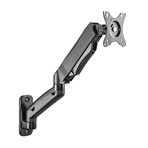 RICOO Monitor Wand-Halterung Höhen-Verstellbar Schwenkbar Neigbar (S4611) Universal für 17-32 Zoll (43-81cm) LCD PC Computer Bildschirm-Halterung, VESA 75x75 100x100