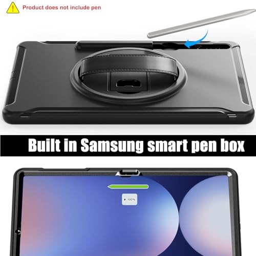 Coque Samsung Tab S10 Plus et S9 Plus Junfire Antichoc Noir