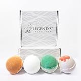 Legends Creek Farm, Goat Milk Bath Bomb Gift Set, Shea Butter & Sunflower Oil, Hydrate and Relax, 18