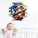 Sonic Wall Decals,6D Smashed Custom Hedgehog Stickers,Kids Game Wall Art Room Wall Decor Boys Bedroom Poster Mural Wallpaper Removable Vinyl Wall Stickers Gift