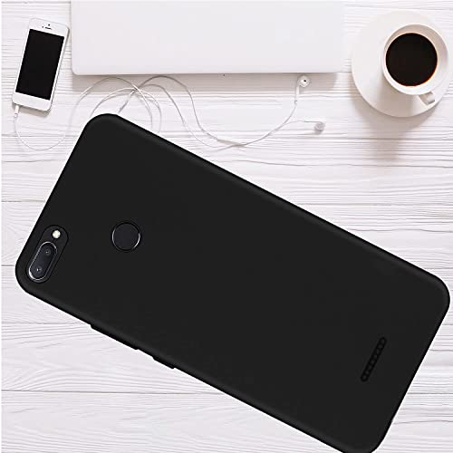Image of Mobile Back Cover Case for Xiaomi Redmi 6 (Silicone Case|CameraProtection|Black SC1510)