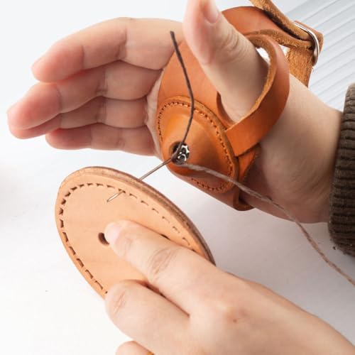 Dedal protector de mano de cosido antideslizante guante protector derecho 4