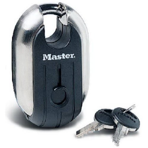 Master Lock Padlock, Titanium Series Stainless Steel Lock, 2-5/16 in. Wide, 187XD