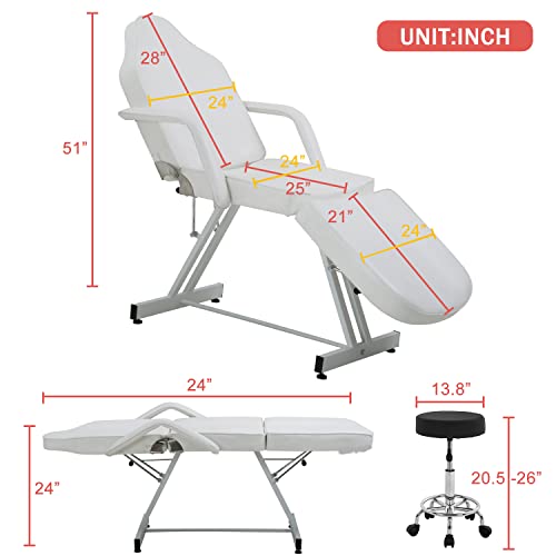 Massage-Esthetician-Lash-Bed-Tattoo-Chair-for-Client-73-Multipurpose-3-Section-Adjustable-Folding-Spa-Salon-Facial-Bed-Massage-Table-Eyelash-Bed-Extensions-Equipment-for-Professional-Esthetician