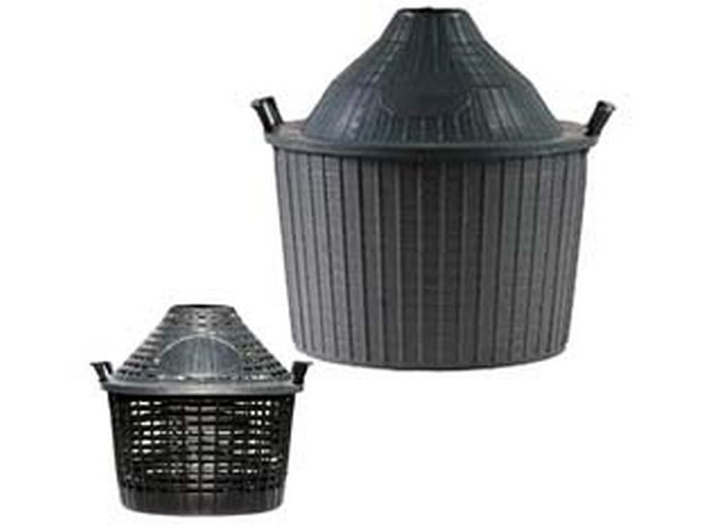 1PEZZO CESTI A CUPOLA IN PLASTICA PER DAMIGIANE - lt.5