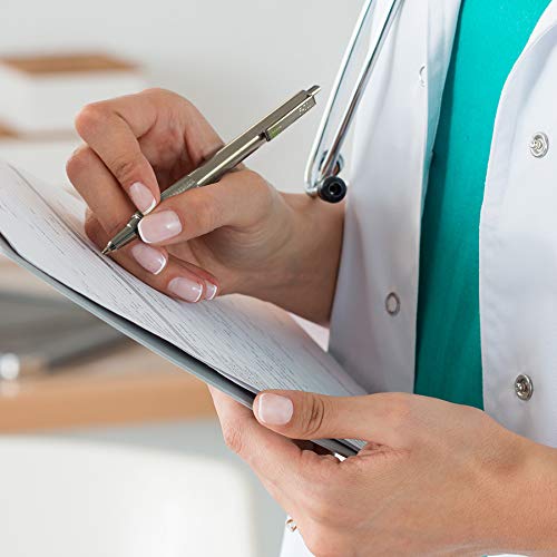 Zebra Pen F-701 Retractable Ballpoint Pen, Stainless Steel Barrel, Fine Point, 0.8Mm, Black Ink, 4-Pack With Refills #TOP1