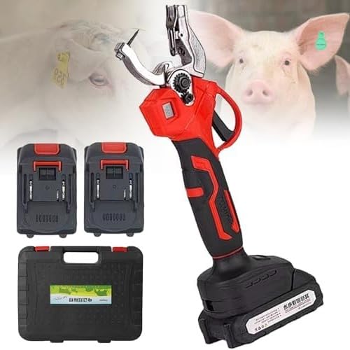 Strumento elettrico per etichettatura dell'orecchio per bestiame, pennarello ricaricabile senza fili con contatore digitale per suini, bovini e pecore