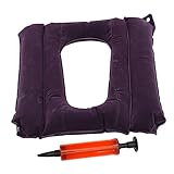 SAFIGLE Inflatable Pressure Ulcer Cushion for Wheelchair Anti Butt Pad Air Pump Comfortable and Portable Cushion for Elderly Sitting Relief
