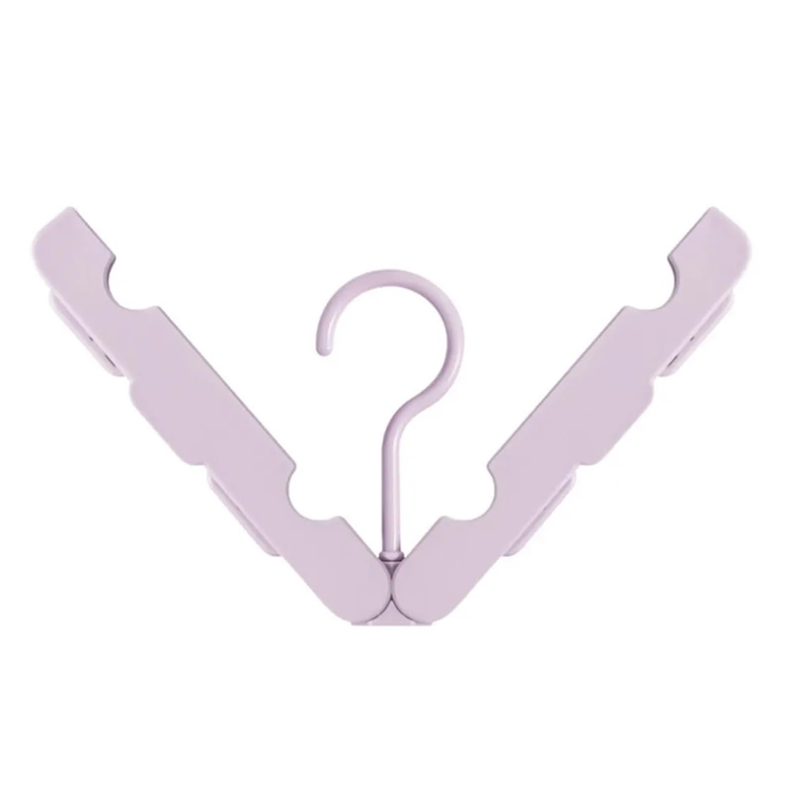 Travel Hangers Portable Foldable Pink Travel Clothes Hanger Anti-Skid Plastic Adjustable Space Saving