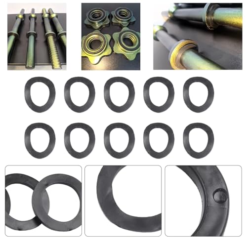 20 Remplacement de la rondelle en caoutchouc pour les colliers Dumbbell 25mm x 35mm x 3mm 1" Halte O-Rings sans spinning pour Barbell 25mm Poignées d'écrous à vis tournantes Barre réglables