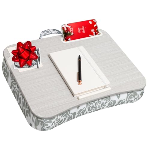 image for LAPGEAR Designer Lap Desk with Phone Holder and Device Ledge - Gray Da
