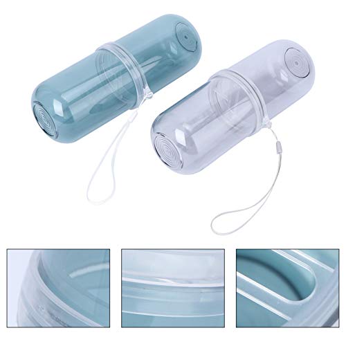 Hemoton Porta-Pasta de Dente de Plástico para Escova de Dentes de 2 Peças E Conjunto de Caneca de De