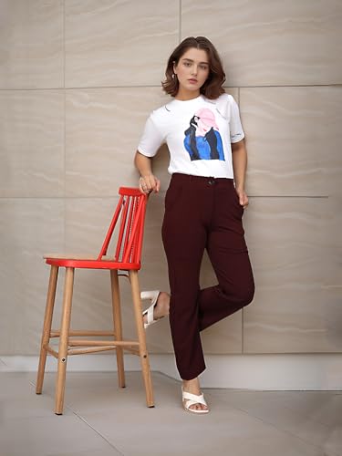 Image of Women's Stretchable Yoga Pants - Fitness Leggings, Track Pants, Gym Tights, Active Wear Lower Fit Mid Rise Pants