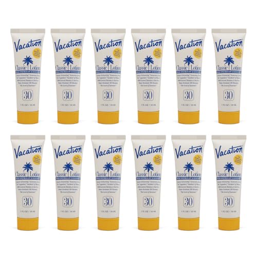 Vacation Mini Classic Sunscreen SPF 30, Water-Resistant, Bulk Suntan...