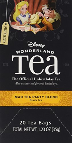 Disney World Parks Exclusive Mad Tea Party Blend Tea Bags Box 20 Count Alice Wonderland Collection - NEW