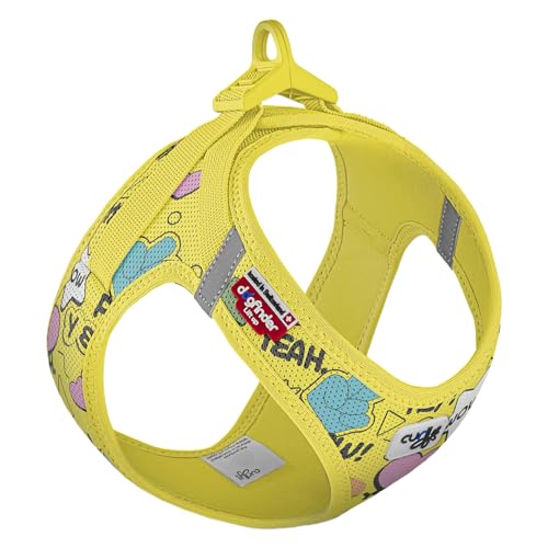 curli(カーリー) ベストエアメッシュハーネス・クラスプ コミックイエロー2025 Mサイズ