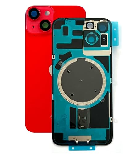 Cache batterie iPhone 14 rouge avec support métallique pour le quotidien