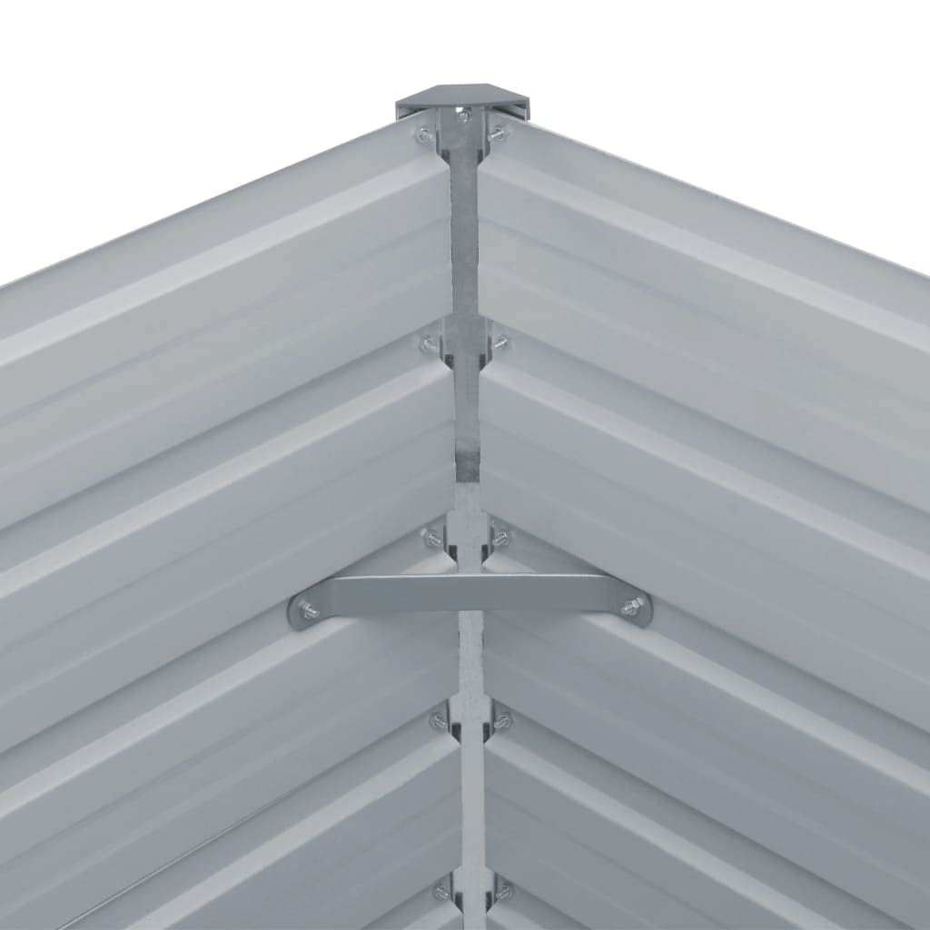 vidaXL Donica do podniesionej rabaty, 100x100x45 cm, stal, szara