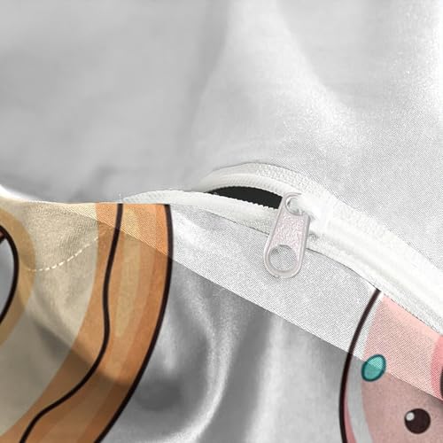 Housse de couette 3D hypoallergique et résistante en microfibres pour lit double - 8