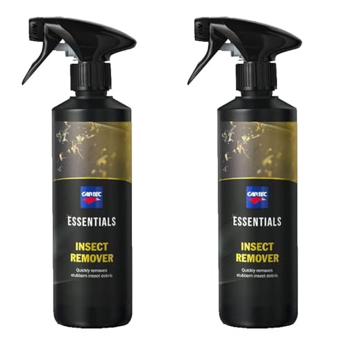 CARTEC Detergente Rimuovi Insetti Carrozzeria ed Esterni Auto e Moto LINEA Essentials INSECT REMOVER 500ML - KIT PROMOZIONE 2 PEZZI