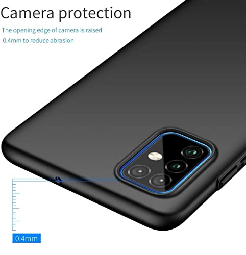Image of Mobile Back Cover Case for Samsung Galaxy A71 (Silicone Case|CameraProtection|Black SC1510)