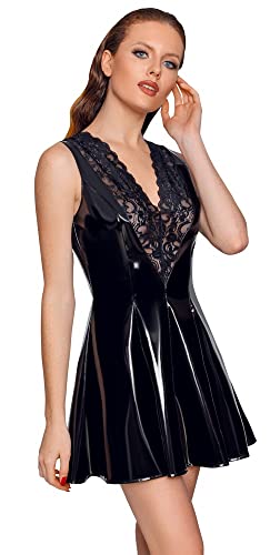 Robe de laque noire Black Level en taille XL avec fermeture éclair - 3