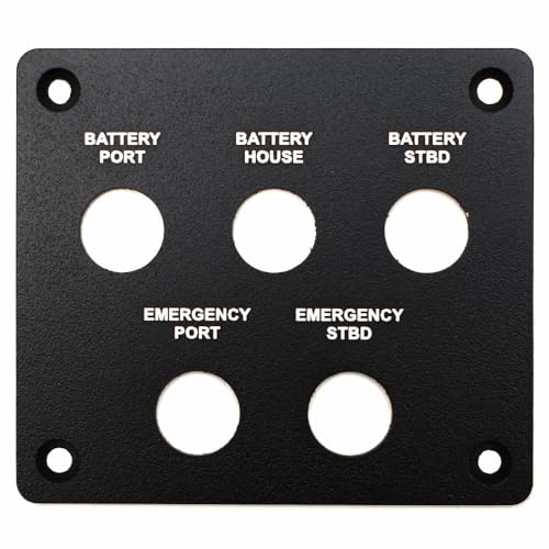 Cobalt Boat Blank Switch Panel 502129BL | Black Aluminum