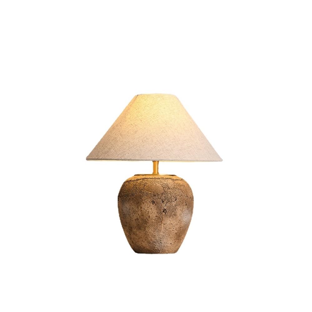 Hhmmei2024-23 Table Lamps Ceramic Pot Table Lamp Retro Hotel Home Decoration Living Room Bedroom Ornaments