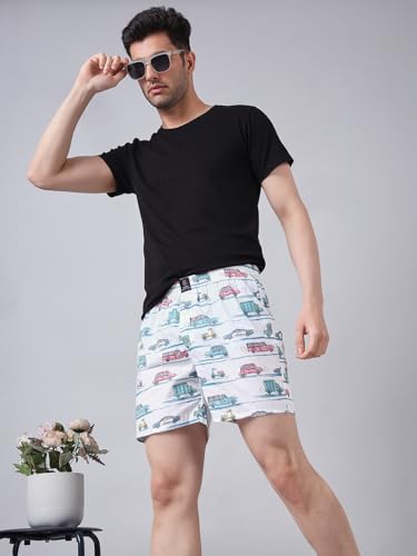 Image of Urban Scottish Ultra-Comfortable Men's Boxer Pants (Pack of 4), 100% Cotton with Stylish Print, Soft & Stretchy Elastic Waist Band, Dynamic Movement & Hardwearing Stitching,Breathable Gentle Snug Fit