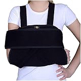 Armor Adult Shoulder Immobilizer Sling with Adjustable Rotator Cuff Brace, Provides Support While Recovering from Broken Bones, Dislocation, and Other Injuries to the Shoulder, Elbow, or Upper Arm, For Men and Women, Left or Right Arm