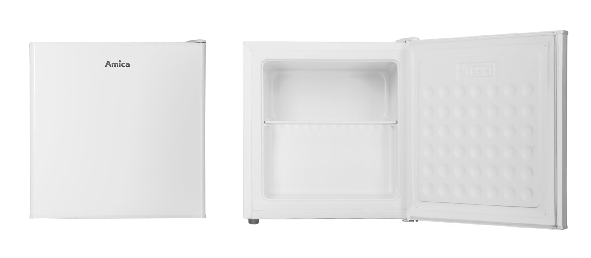 Amica Gefrierbox freistehend 32 l manuelle Abtauung Gefrierfach‑Ablage Eiswürfelbehälter 50 x 48 x 44,5 cm – Gefrierschrank Freistehend Weiß