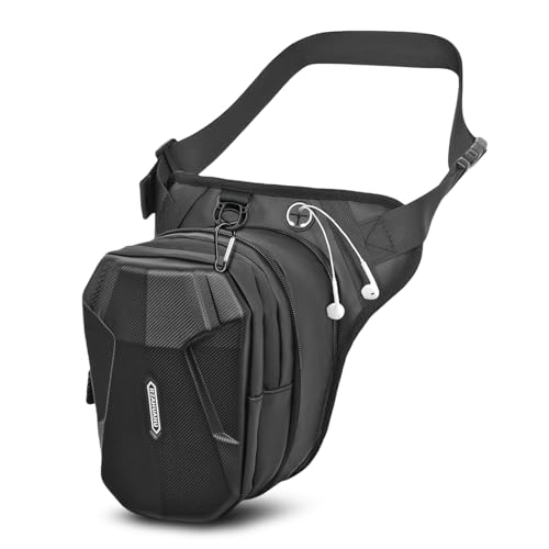 Flintronic Sacoche de Jambe Moto, Sac de Jambe Tactique, Leg Bag en Coque EVA, Multifontion Moto...