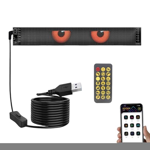 Ojos para parabrisas LED animados y paneles decorativos para exteriores de vehículos SUV
