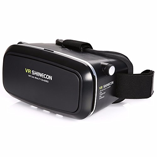 Morjava Vr Shinecon 3D Vr Glass Head Mount Virtual Reality 3D Video Glasses For 4~6'' Smartphones 3D Movies Google Cardboard #TOP2