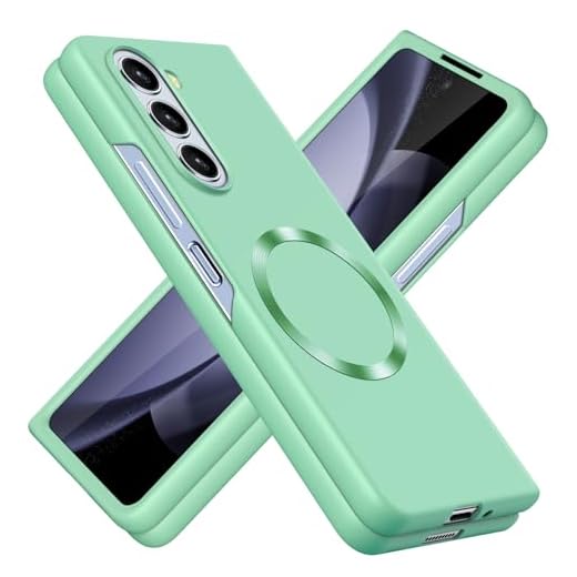 JUNAUTTB Capa para Samsung Galaxy Z Fold5 compatível com magnético, capa protetora rígida de policarbonato fosco ultrafina, com proteção de lente de câmera, capa de telefone de ajuste fino e durável