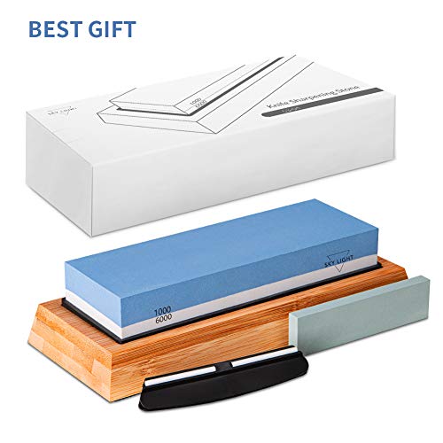 image for SKY LIGHT Knife Sharpening Stone, Safe Knife Sharpening Set, Whetstone