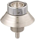 Draft Warehouse 1-3/4 Inch Long Beer Nipple Shank, Stainless Steel (SS304) with Stainless Steel Flange, 3/6-Inch Bore