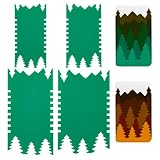 FINGERINSPIRE 4 PCS Acrylic Soap Template Soap Scraper Shaping Tool Sea Green Acrylic Soap Making Kits Tree Shape Soap Sculpture Tools Soap Shaping Tools for Soap Sculpture Soap Making and Decoration