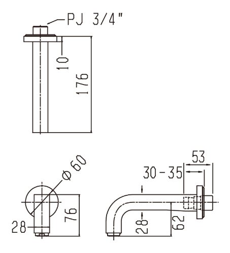 ユナノリさまご検討商品　ハンスグローエ 26050000 Amazon | Hansgrohe(ハンスグローエ) アクサーチッテリオ バススパウト