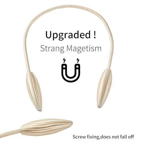 Image of TIED RIBBONS Set of 2 Decorative Curtain Tiebacks Thicker Twist Rope & Strong Tieback Window Treatment Holdbacks Draperies Holders Decorative Handmade Tie Back for Home Bedroom Office