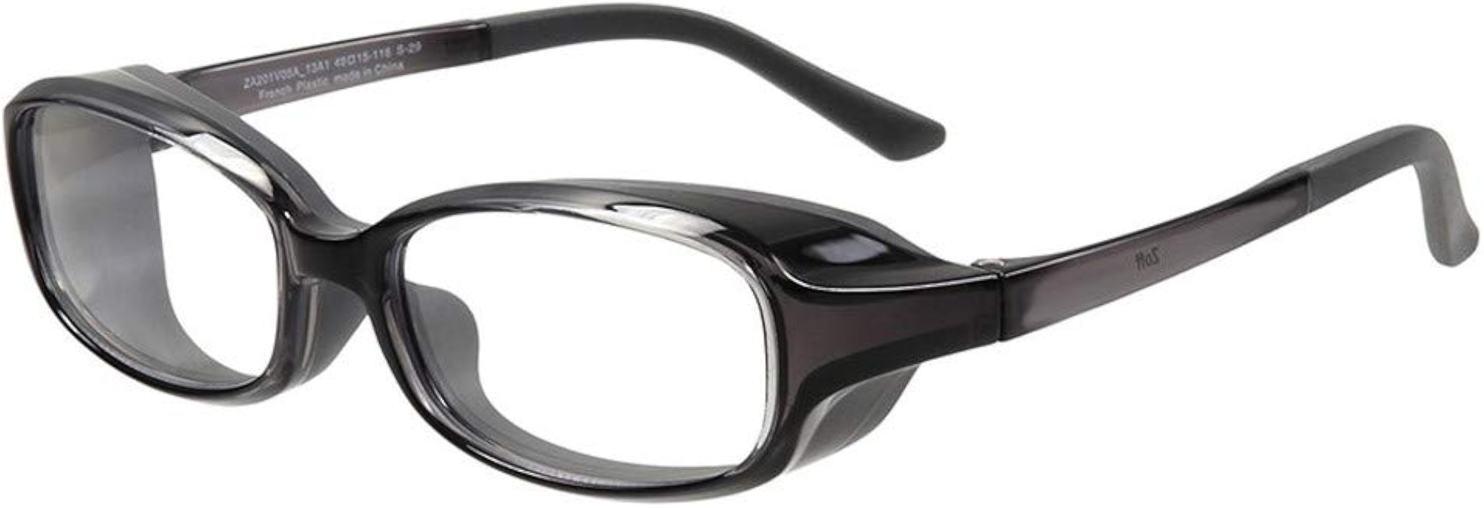 Amazon.co.jp: [ゾフ] スクエア型 花粉メガネ 保護メガネ 花粉症 防塵