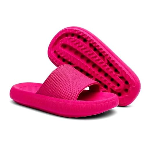 Chinela Nuvem Leve Confortável Mácia Sándalia Ortopedica Antiderrapante Unissex (ROSA, BR, Adulto, Faixa Numérico, 37, 38)